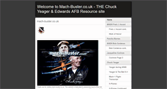 Desktop Screenshot of mach-buster.co.uk